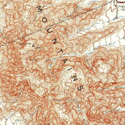 United States Geological Survey Coxcomb Mountains, CA (1943, 62500-Scale) digital map
