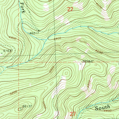 United States Geological Survey Coxit Mountain, WA (1989, 24000-Scale) digital map