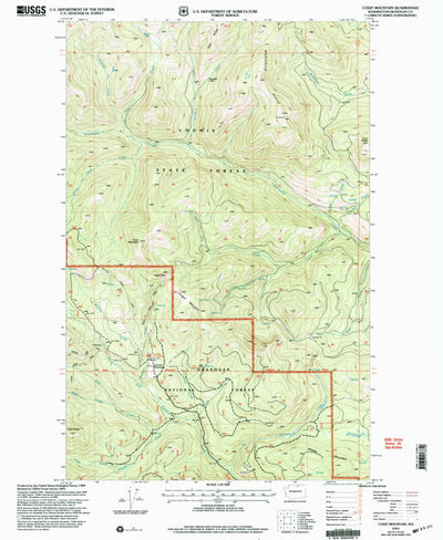United States Geological Survey Coxit Mountain, WA (2001, 24000-Scale) digital map