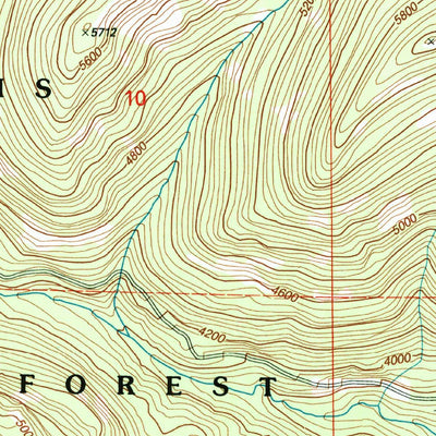 United States Geological Survey Coxit Mountain, WA (2001, 24000-Scale) digital map