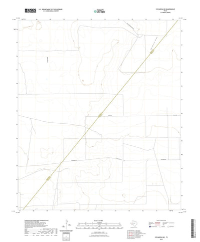 United States Geological Survey Coyanosa NW, TX (2022, 24000-Scale) digital map