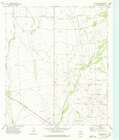 United States Geological Survey Coyanosa SE, TX (1974, 24000-Scale) digital map