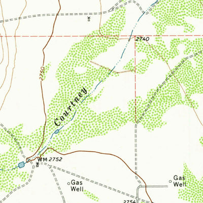 United States Geological Survey Coyanosa SE, TX (1974, 24000-Scale) digital map