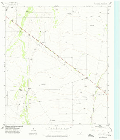 United States Geological Survey Coyanosa SW, TX (1974, 24000-Scale) digital map