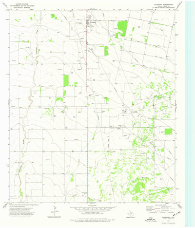 United States Geological Survey Coyanosa, TX (1974, 24000-Scale) digital map