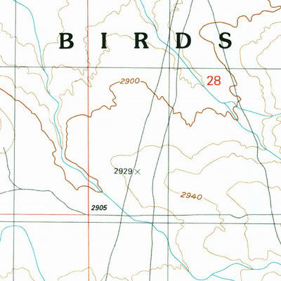 United States Geological Survey Coyote Butte, ID (1992, 24000-Scale) digital map