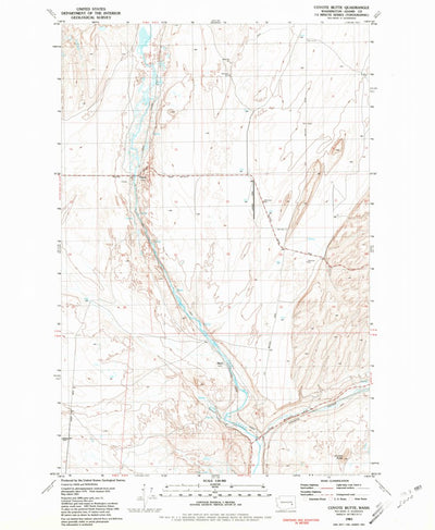 United States Geological Survey Coyote Butte, WA (1981, 24000-Scale) digital map