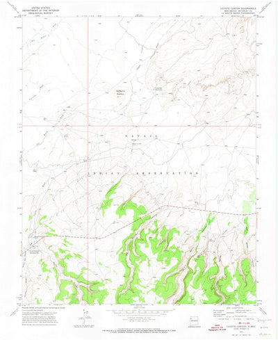 United States Geological Survey Coyote Canyon, NM (1970, 24000-Scale) digital map