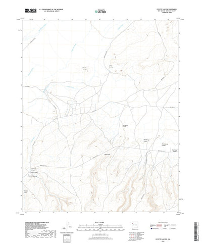 United States Geological Survey Coyote Canyon, NM (2020, 24000-Scale) digital map