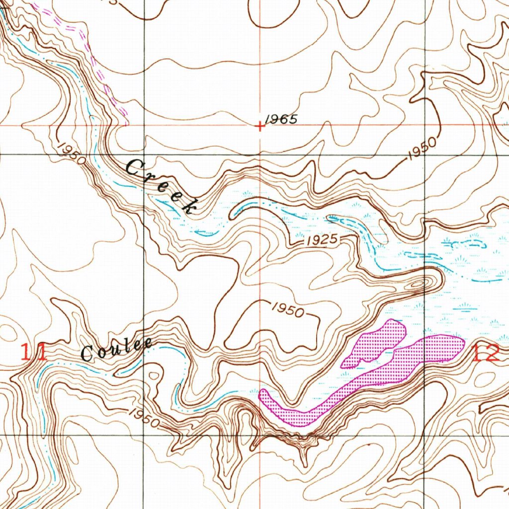 Coyote Coulee, MT (1950, 24000-Scale) Map by United States Geological ...