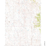 United States Geological Survey Coyote Draw, WY (1971, 24000-Scale) digital map