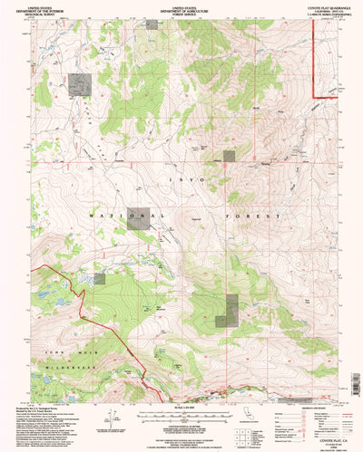 United States Geological Survey Coyote Flat, CA (1994, 24000-Scale) digital map