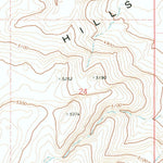 United States Geological Survey Coyote Gap SE, OR (1971, 24000-Scale) digital map