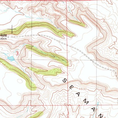 United States Geological Survey Coyote Gap, WY (1981, 24000-Scale) digital map
