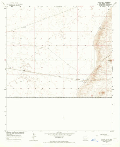 United States Geological Survey Coyote Hill, NM (1966, 24000-Scale) digital map