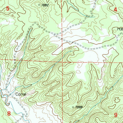 United States Geological Survey Coyote Hills, AZ (1997, 24000-Scale) digital map