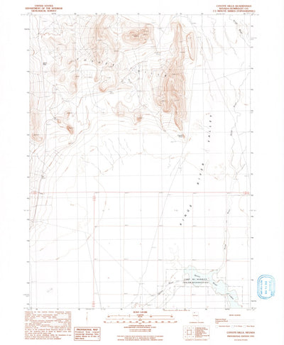 United States Geological Survey Coyote Hills, NV (1991, 24000-Scale) digital map