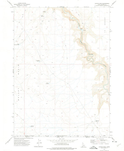 United States Geological Survey Coyote Hole, ID (1973, 24000-Scale) digital map