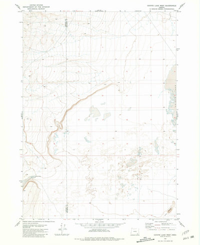 United States Geological Survey Coyote Lake West, OR (1981, 24000-Scale) digital map