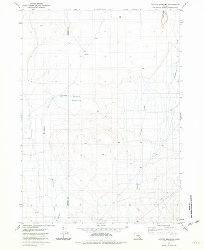 United States Geological Survey Coyote Meadows, OR (1981, 24000-Scale) digital map