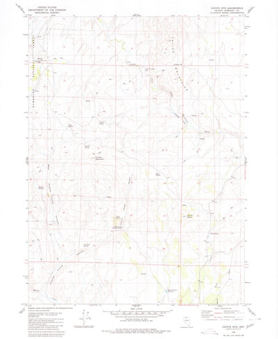 United States Geological Survey Coyote Mountain, NV (1980, 24000-Scale) digital map