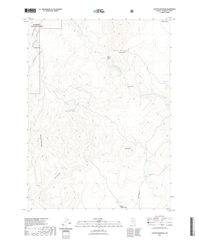 United States Geological Survey Coyote Mountain, NV (2021, 24000-Scale) digital map
