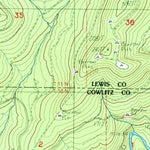 United States Geological Survey Coyote Mountain, WA (1983, 24000-Scale) digital map