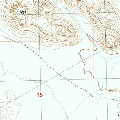 United States Geological Survey Coyote Peak, AZ (1990, 24000-Scale) digital map