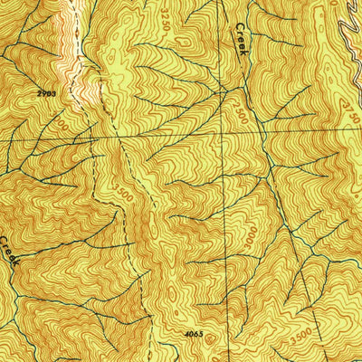 United States Geological Survey Coyote Peak, CA (1945, 62500-Scale) digital map
