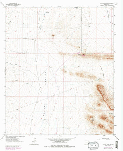 United States Geological Survey Coyote Peak, NM (1964, 24000-Scale) digital map