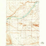 United States Geological Survey Coyote Rapids, WA (1951, 62500-Scale) digital map