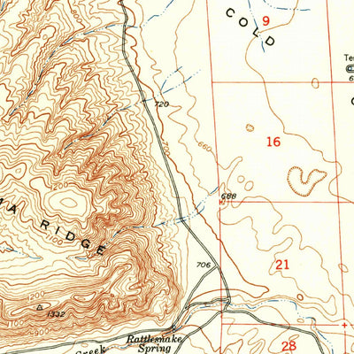 United States Geological Survey Coyote Rapids, WA (1951, 62500-Scale) digital map