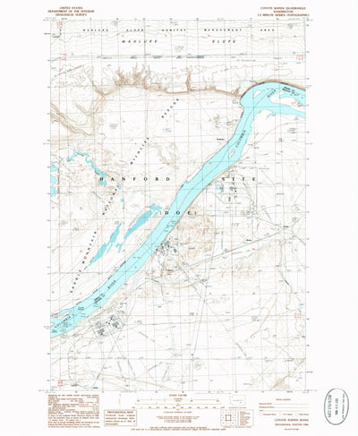 United States Geological Survey Coyote Rapids, WA (1986, 24000-Scale) digital map