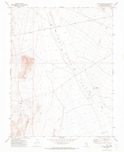 United States Geological Survey Coyote Spring, NV (1971, 24000-Scale) digital map