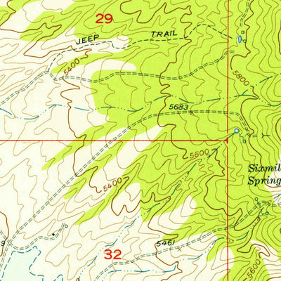 United States Geological Survey Coyote Springs, UT (1955, 24000-Scale) digital map