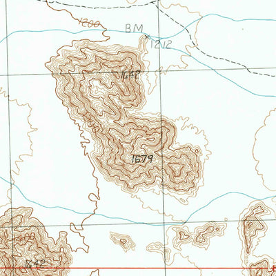 United States Geological Survey Coyote Water, AZ (1990, 24000-Scale) digital map
