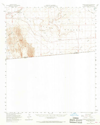 United States Geological Survey Coyote Wells, CA (1957, 62500-Scale) digital map