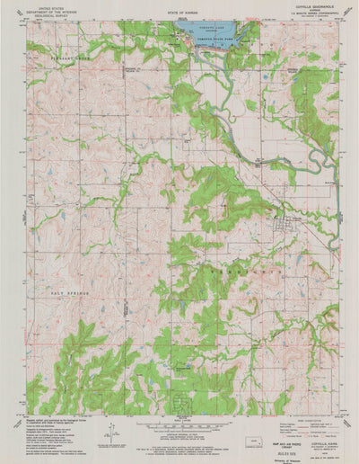 United States Geological Survey Coyville, KS (1975, 24000-Scale) digital map