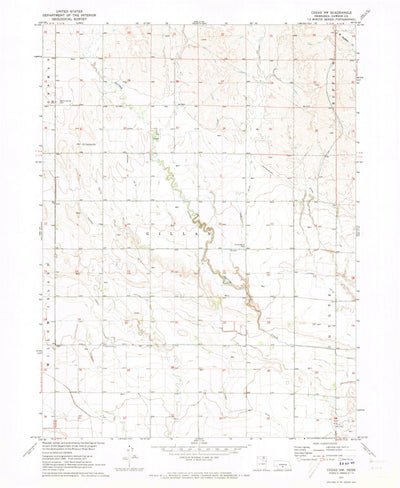 United States Geological Survey Cozad NW, NE (1971, 24000-Scale) digital map