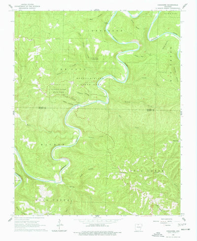 United States Geological Survey Cozahome, AR (1966, 24000-Scale) digital map