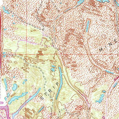United States Geological Survey Crab Orchard, IL (1990, 24000-Scale) digital map