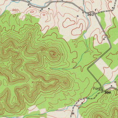 United States Geological Survey Crab Orchard, KY (1952, 24000-Scale) digital map