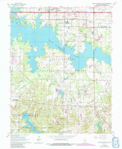 United States Geological Survey Crab Orchard Lake, IL (1966, 24000-Scale) digital map