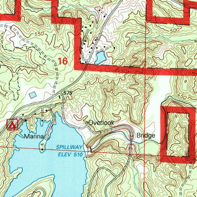 United States Geological Survey Crab Orchard Lake, IL (1996, 24000-Scale) digital map