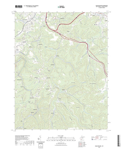 United States Geological Survey Crab Orchard, WV (2023, 24000-Scale) digital map