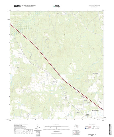 United States Geological Survey Crabbs Prairie, TX (2022, 24000-Scale) digital map