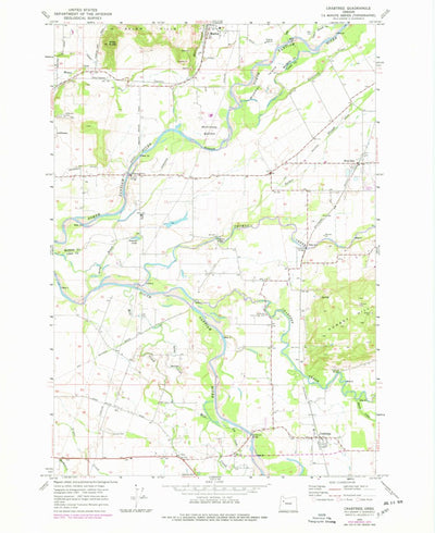 United States Geological Survey Crabtree, OR (1970, 24000-Scale) digital map