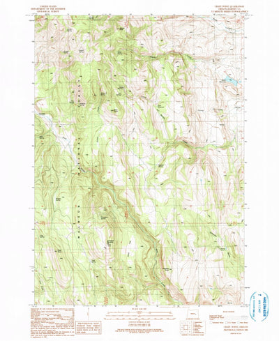 United States Geological Survey Craft Point, OR (1990, 24000-Scale) digital map
