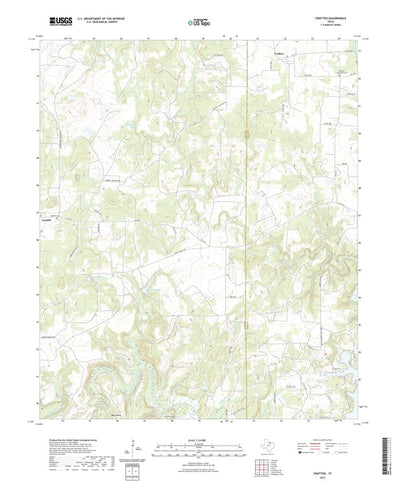 United States Geological Survey Crafton, TX (2022, 24000-Scale) digital map