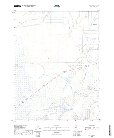 United States Geological Survey Crafts Lake, UT (2023, 24000-Scale) digital map